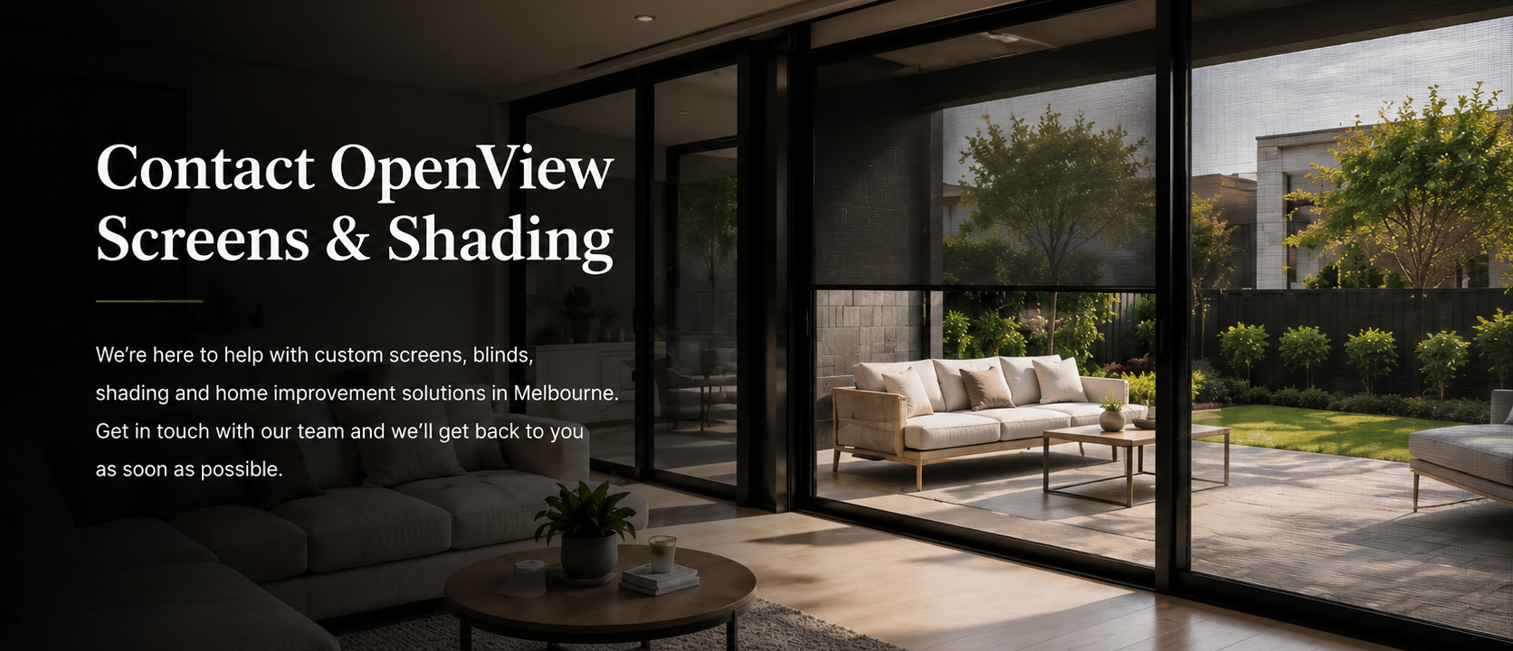 Contact OpenView Screens & Shading Melbourne